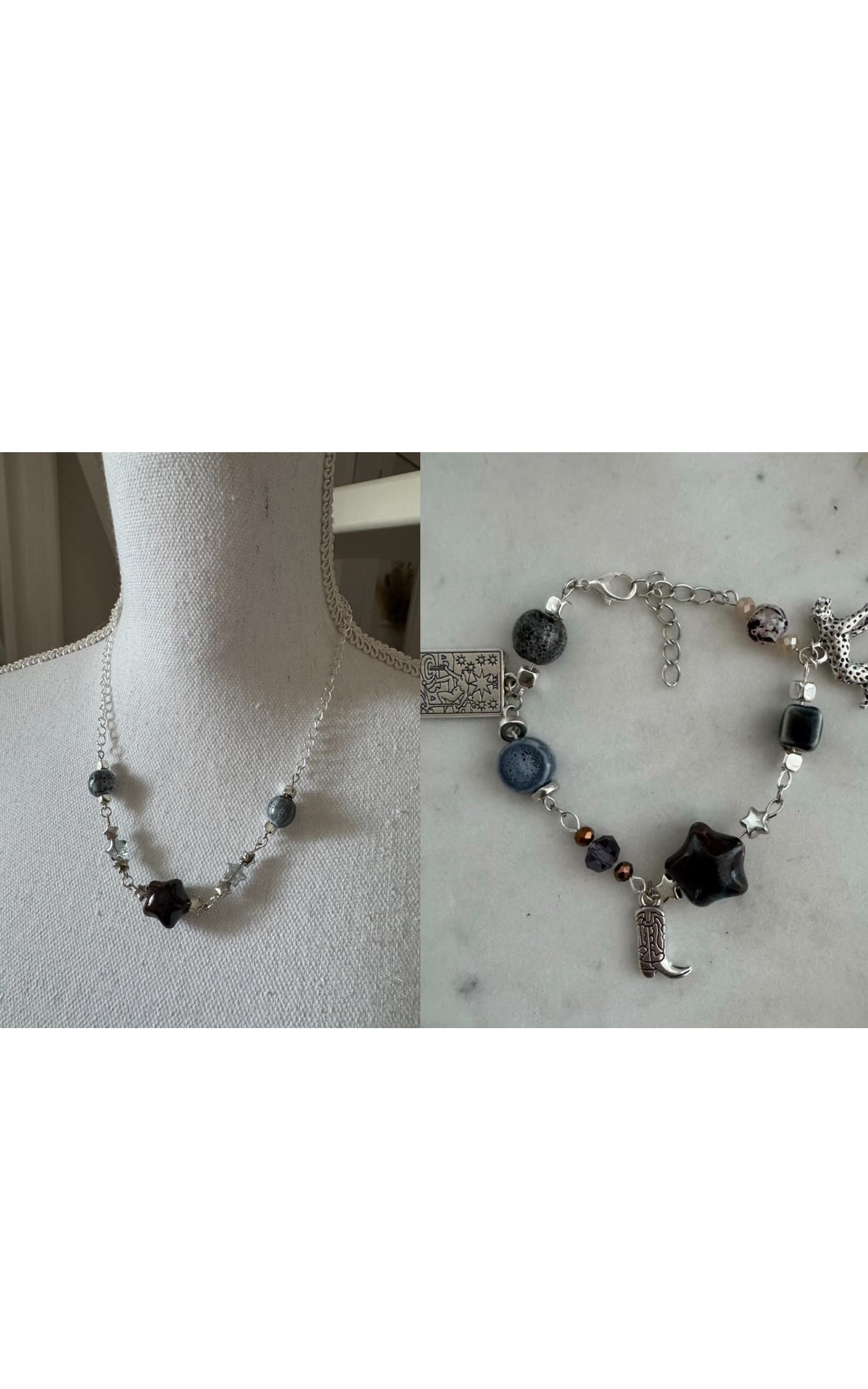Bracelet & Necklace Set Vintage Style