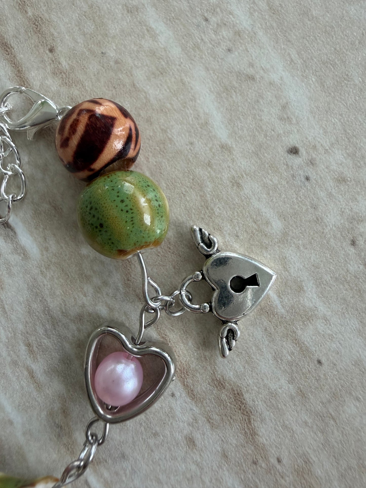 Y2K Charm Love Bracelet 2000er Style