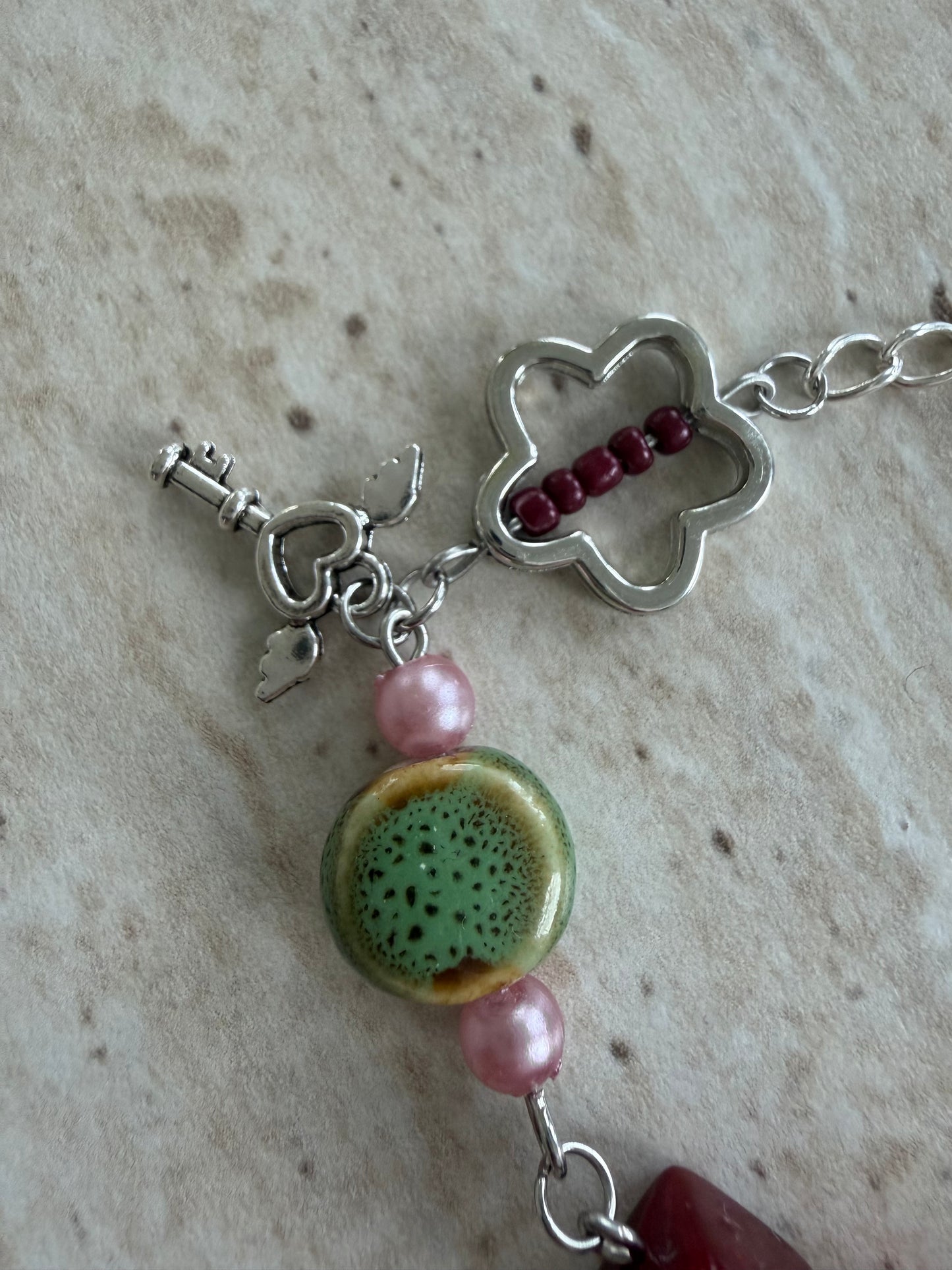 Y2K Charm Love Bracelet 2000er Style