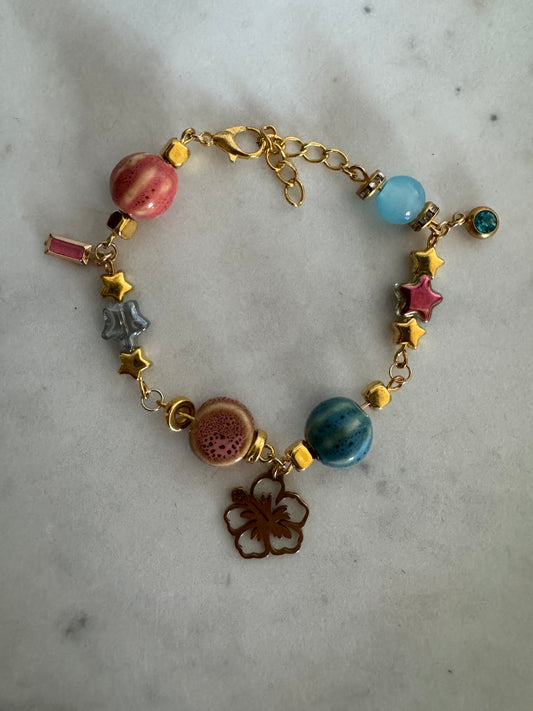 Vintage Summer Flower Bracelet